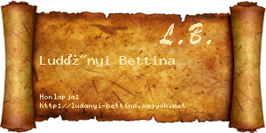 Ludányi Bettina névjegykártya