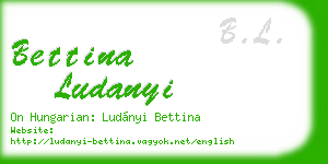 bettina ludanyi business card